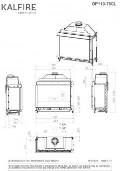 Чертеж для Kalfire GP110/75C (L/R)