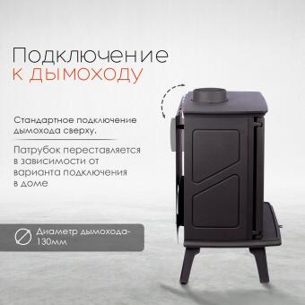 Чугунная печь Canada Black в Москве, Екатеринбурге, Краснодаре, Нижнем Новгороде