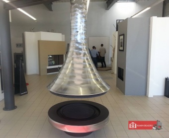 Дровяной камин EVA 992 центральный, открытый в Москве, Екатеринбурге, Краснодаре, Нижнем Новгороде